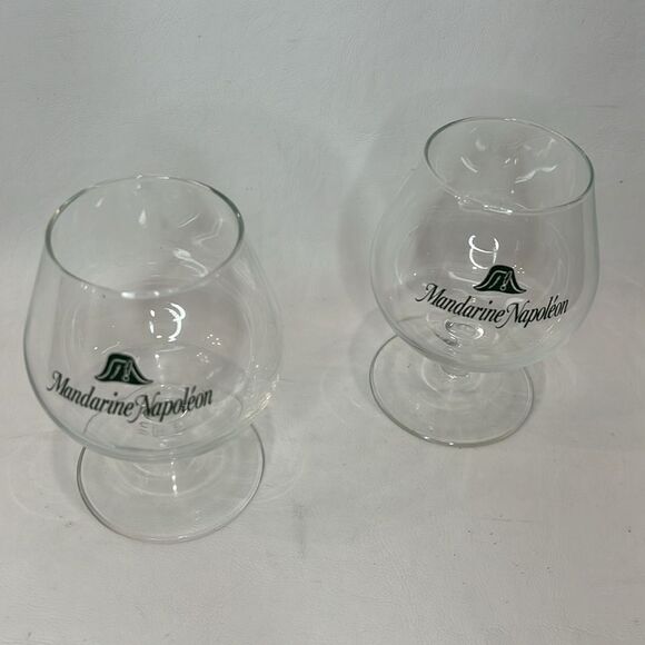 Mandarine Napoleon Cognac Brandy Snifter Crystal Glass 4 1/2 In Tall 2 In Round - Picture 3 of 6